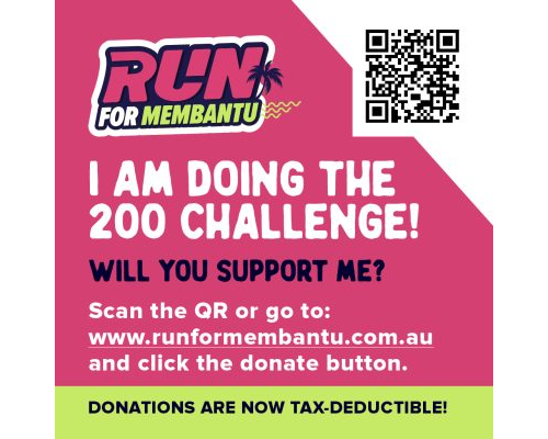 200 challenge run for membantu